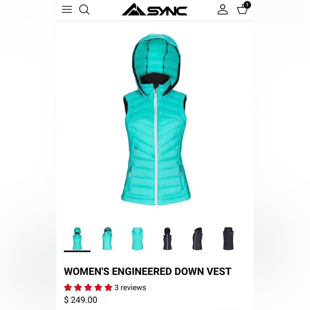 **Ski Racers** NWT SYNC WOMENS DOWN VEST XS